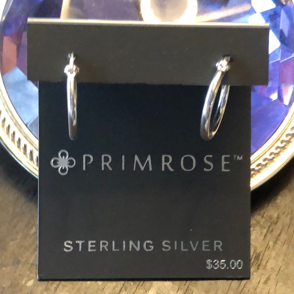 1/2 Inch Sterling Silver Hoops